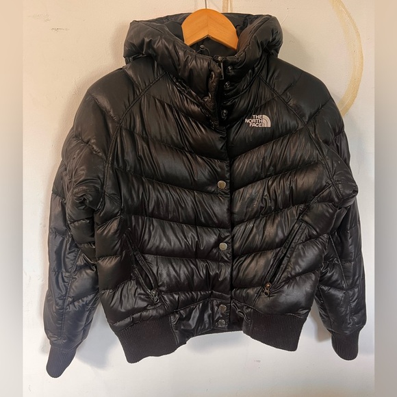 The North Face Hey mama black Bomba puffer bomber jacket - Picture 1 of 12